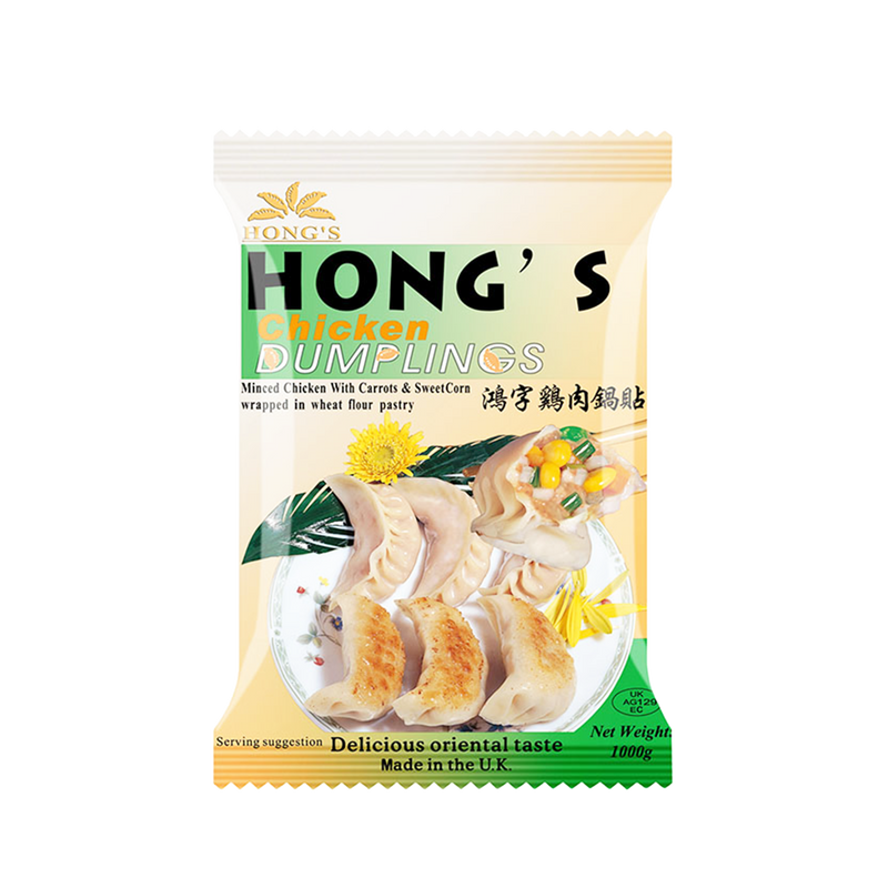 HONG'S Handmade Chicken Dumplings 1000g (Frozen) - Longdan Official