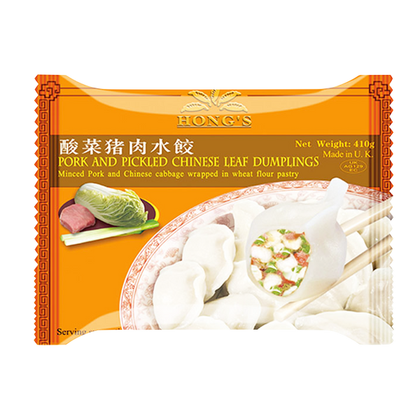 HONG'S Pork & Pickled Chinese Leaf Dumplings 410g (Frozen) - Longdan Official