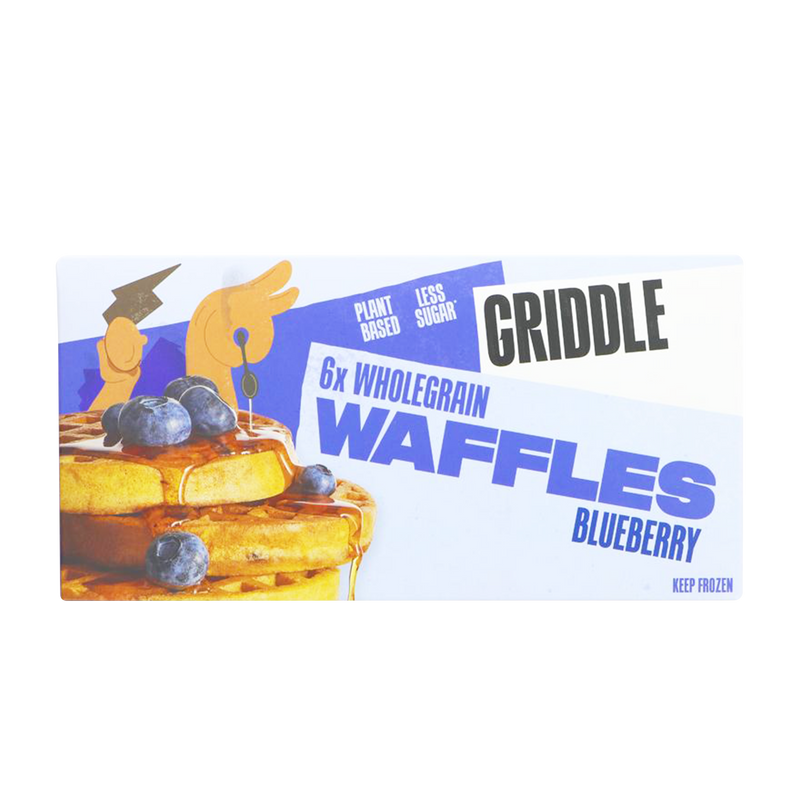 GRIDDLE Blueberry Wholegrain Waffles 192g (Frozen) - Longdan Official