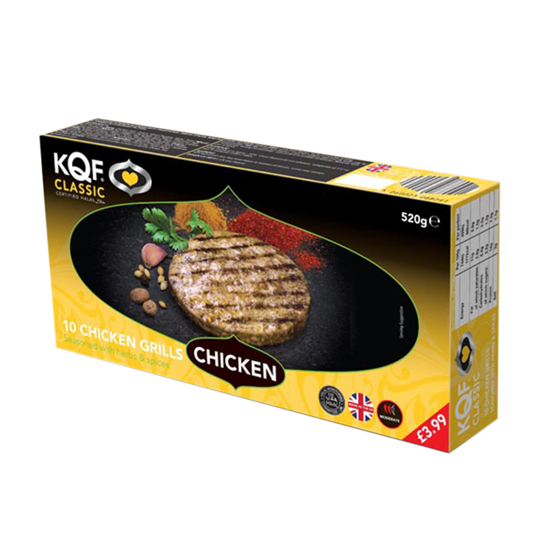 KQF Classics Chicken Grills 520g (Frozen) - Longdan Official