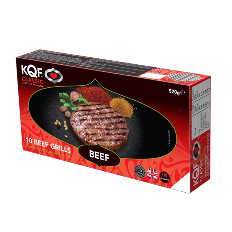 KQF Classic Beef Grills 520g (Frozen) - Longdan Official