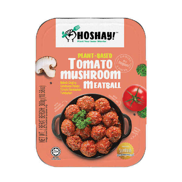 HOSHAY Plantbased Tomato Mushroom Meatball (6pcs) 300g - Longdan Official