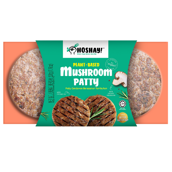 HOSHAY Plantbased Mushroom Patty (2pcs) 220g - Longdan Official