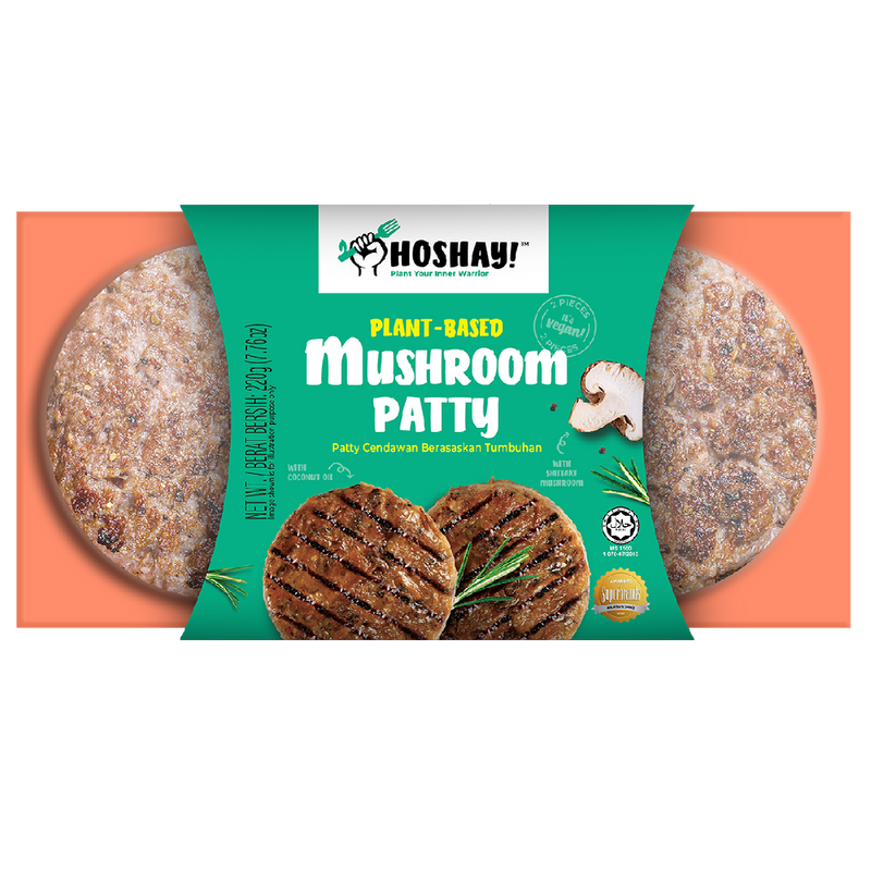 HOSHAY Plantbased Mushroom Patty (2pcs) 220g - Longdan Official