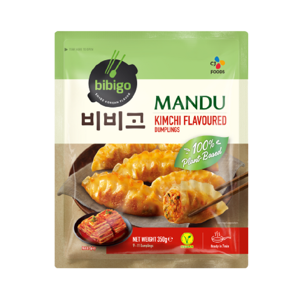 CJ BIBIGO Original Dumplings Plant-Based Kimchi 350g (Frozen) - Longdan Official