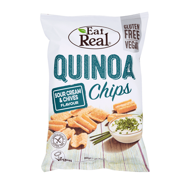 EAT REAL Quinoa Chips Cream & Chives 80g - Longdan Online Supermarket