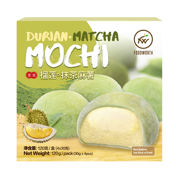 FOODWORTH Durian Matcha Mochi 120g (Frozen) - Longdan Official Online Store