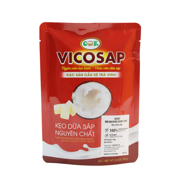 Vicosap Pure Macapuno Coconut Candy 100g (Case 30) - Longdan Official