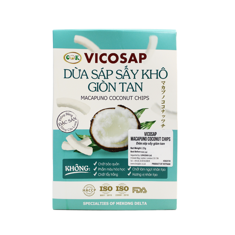Vicosap Macapuno Coconut Chips 25g - Longdan Official