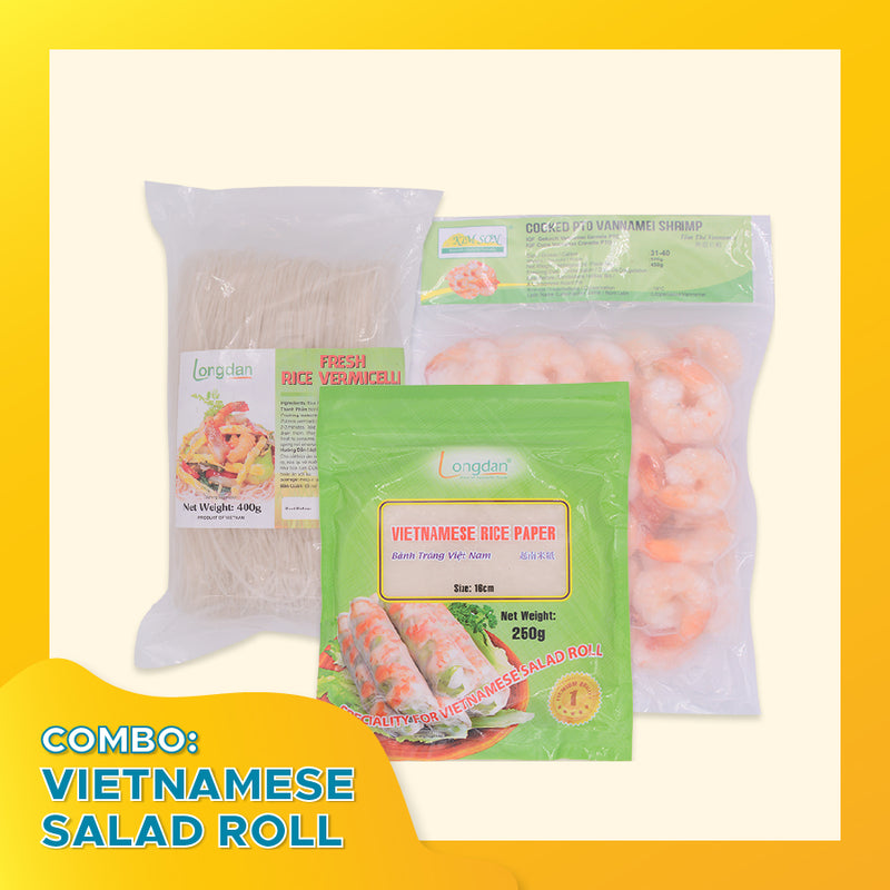 Combo Vietnamese Salad Roll - Goi Cuon Tom (Frozen) - Longdan Online Supermarket