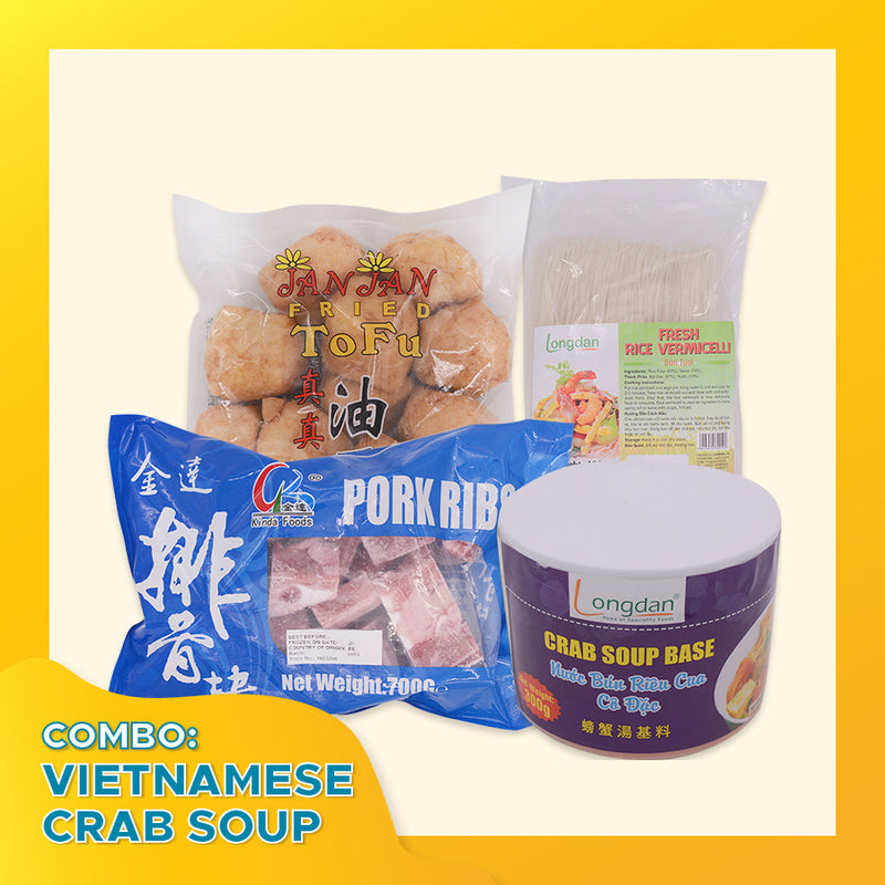 Combo Vietnamese Crab Soup - Bun Rieu (Frozen) - Longdan Online Supermarket