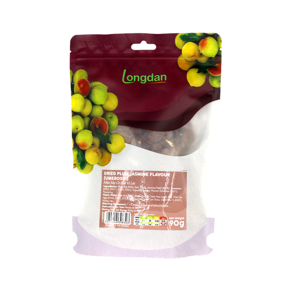 Longdan Dried Plum Jasmine Flavour (umeboshi) 90g - Longdan Official Online Store