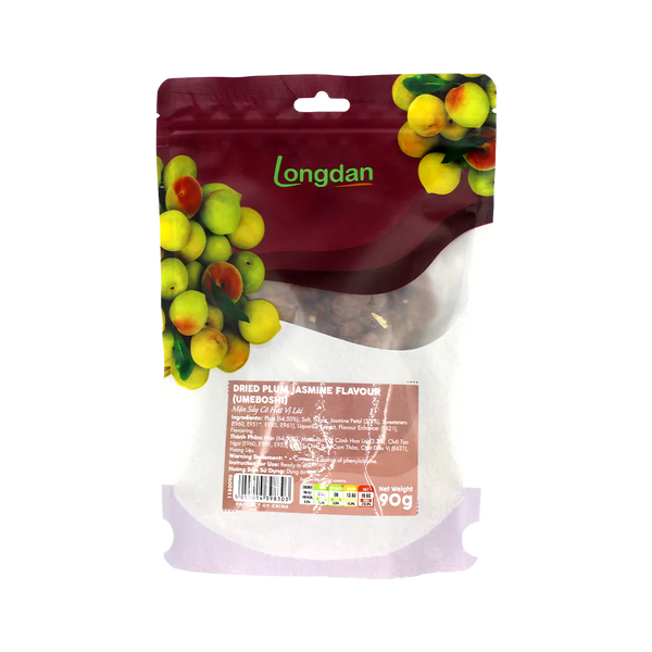 Longdan Dried Plum Jasmine Flavour (Umeboshi) 90g (Case 24) - Longdan Official