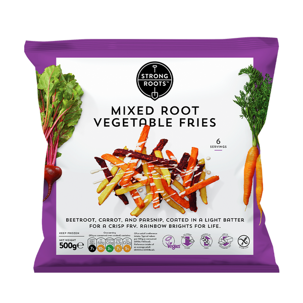 STRONG ROOTS Mixed Root Vegetable Fries 500g (Frozen) - Longdan Official Online Store