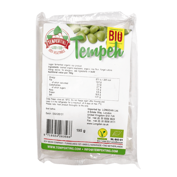 Tempeh Organic Fermented Soybean 195g (Frozen) - Longdan Official Online Store