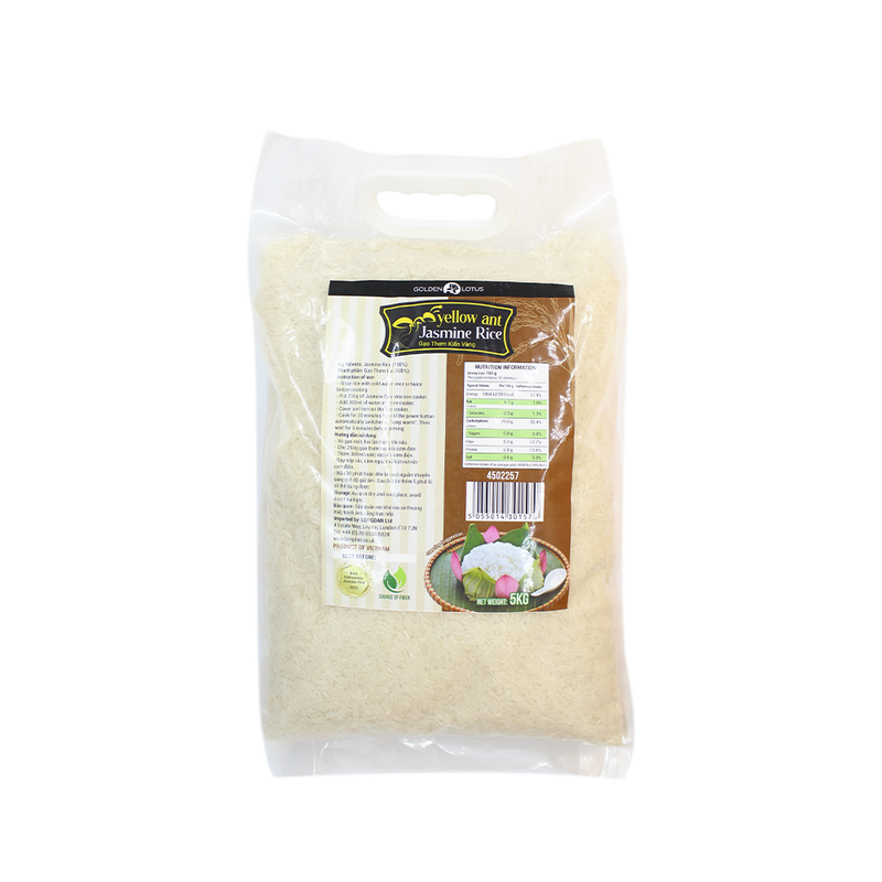 Yellow Ant Jasmine Rice 5kg (Case 2) - Longdan Official