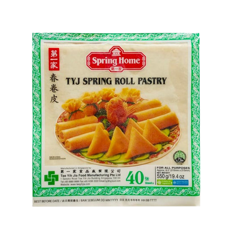 Tee Yih Jia 8.5 inch Spring Rolls Pastry 550g (Frozen) - Longdan Official Online Store