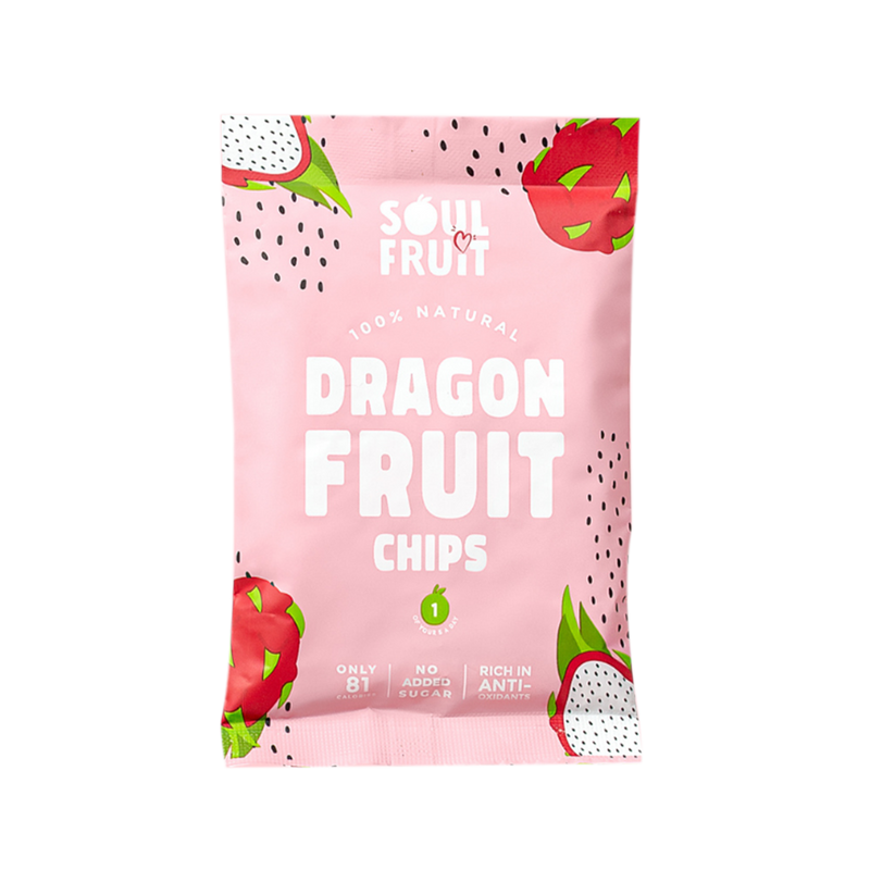 SOUL FRUIT Dragon Fruit Chips 20G - Longdan Official