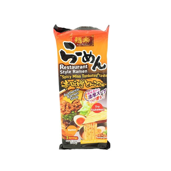 HIKARI Miso Menraku Spicy Tonkotsu Taste Instant Ramen 188.4g - Longdan Official Online Store