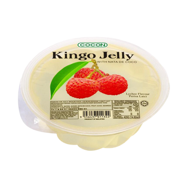 Cocon Kingo Jelly Lychee With Nata De Coco 420g - Longdan Official Online Store