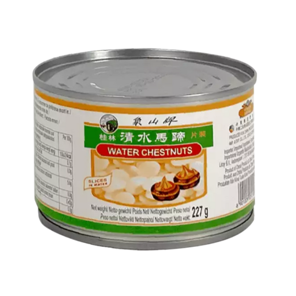 MOUNT ELEPHANT Water Chestnut Slices 227g Tin - Longdan Official