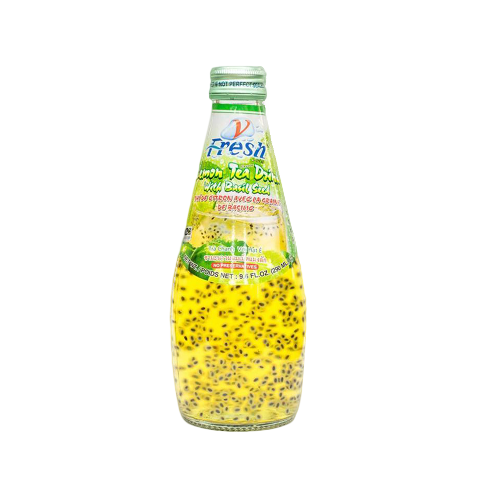 V-Fresh Lemon Tea With Basil Seed (Bottle) 290ml