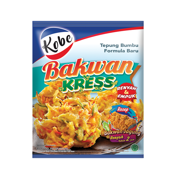 Kobe Bakwan Coating Mix Veggie Fritter Snacks 210g (Case 24) - Longdan Official