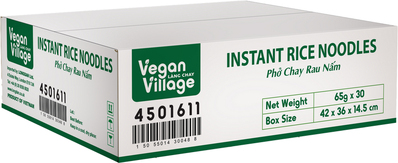 VEGAN VILLAGE Vegan Instant Rice Noodles 70g (Case 30) - Longdan Official