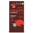 Super Fudgio Organic & Vegan strawberry chocolate with cane sugar 80g - Longdan Online Supermarket