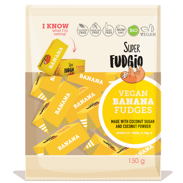 Super Fudgio Organic & Vegan Banana Fudge 150g - Longdan Online Supermarket