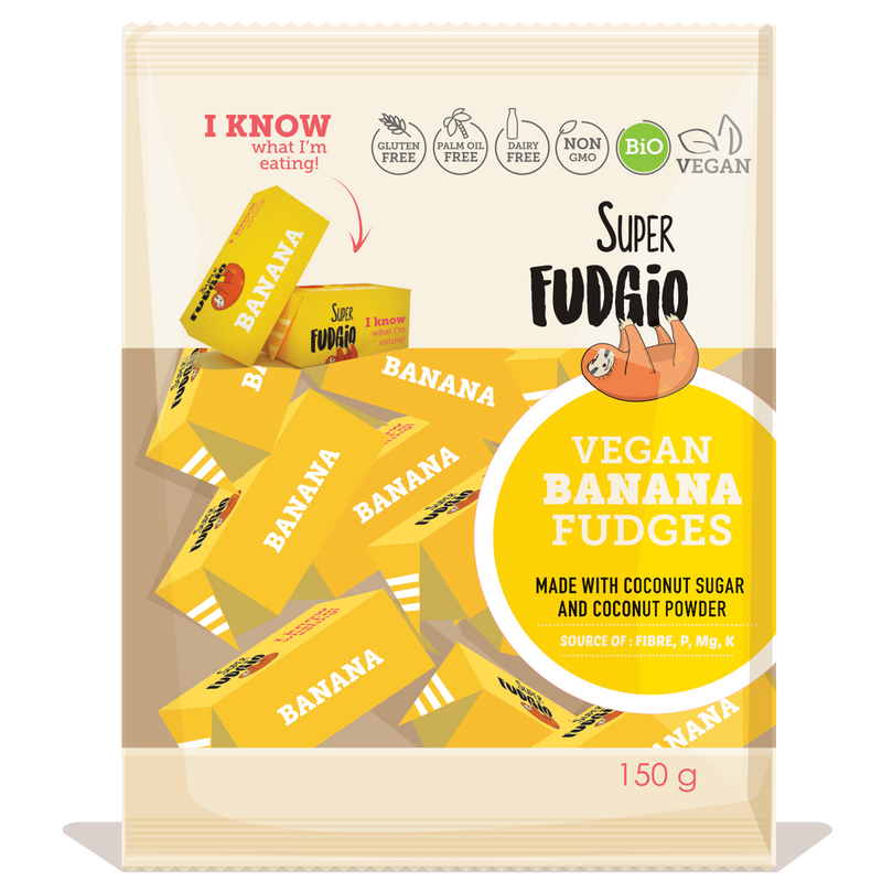 Super Fudgio Organic & Vegan Banana Fudge 150g - Longdan Online Supermarket