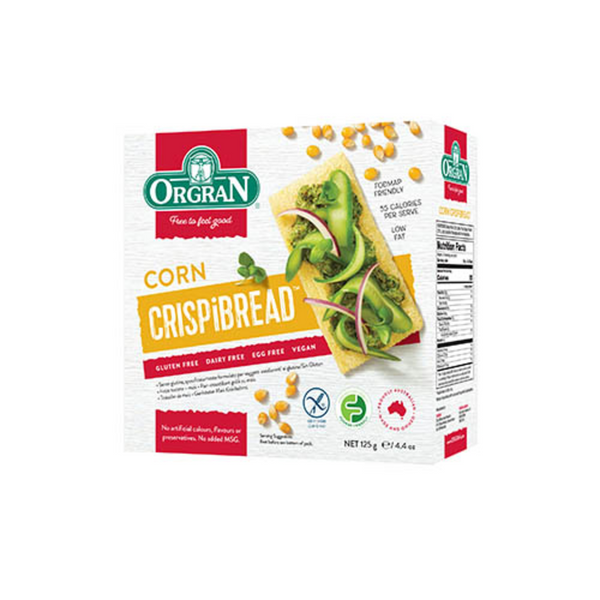 ORGRAN - Gluten Free Toasted Corn Crispbread 125g - Longdan Online Supermarket