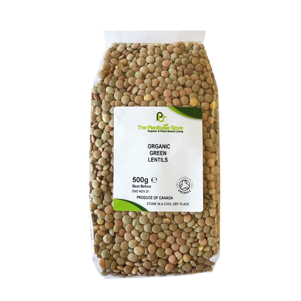 The Plantbase Store Organic Lentils Green 500g - Longdan Online Supermarket