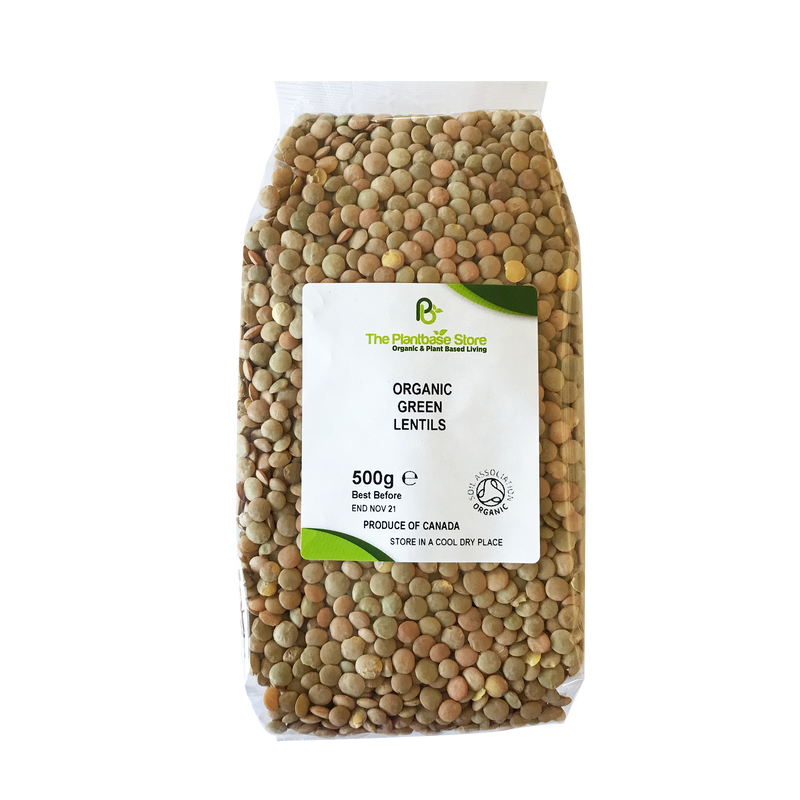 The Plantbase Store Organic Lentils Green 500g - Longdan Online Supermarket