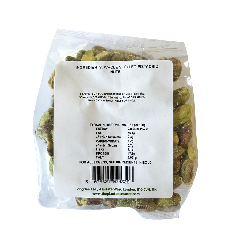 The Plantbase Store Organic Pistachios Raw Kernels 125g - Longdan Online Supermarket