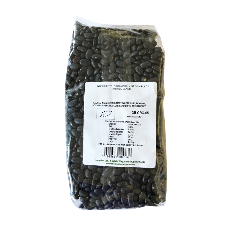 The Plantbase Store Organic Black Turtle Beans 500g - Longdan Online Supermarket