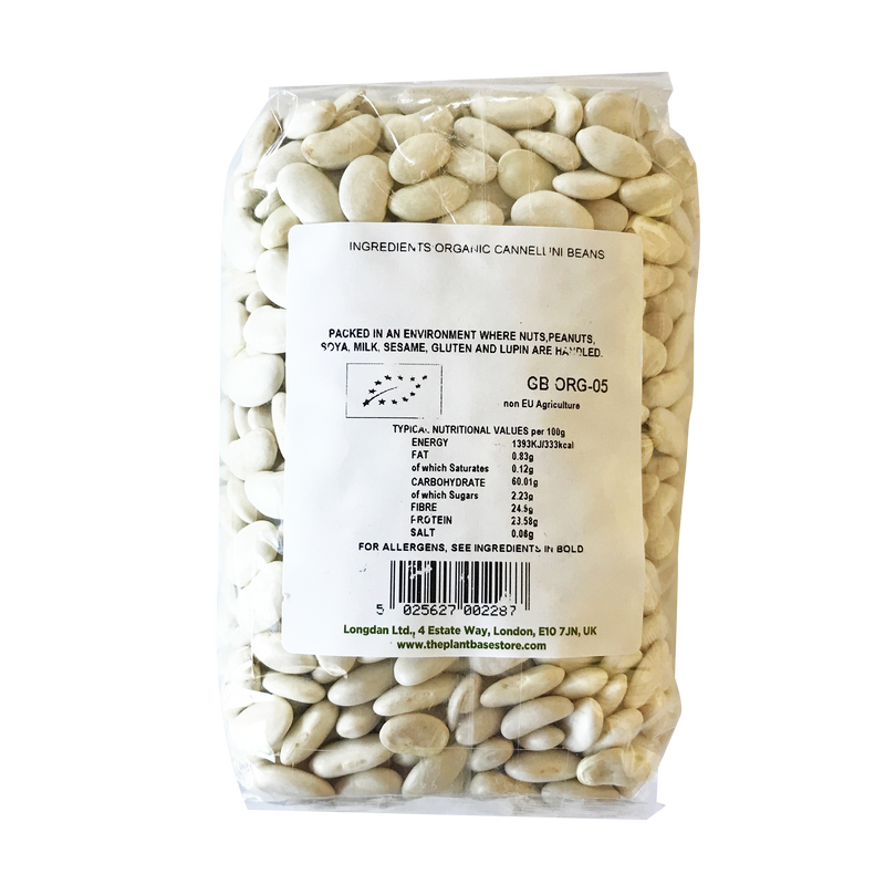 The Plantbase Store Organic Cannellini Beans 500g - Longdan Online Supermarket