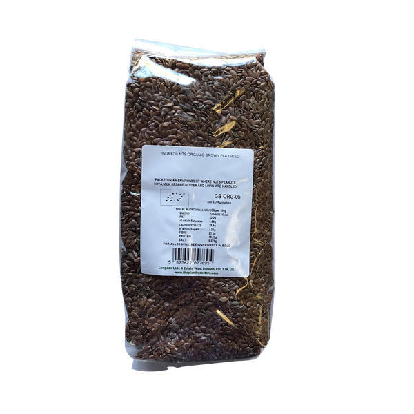 The Plantbase Store Organic Brown Linseed 500g - Longdan Online Supermarket