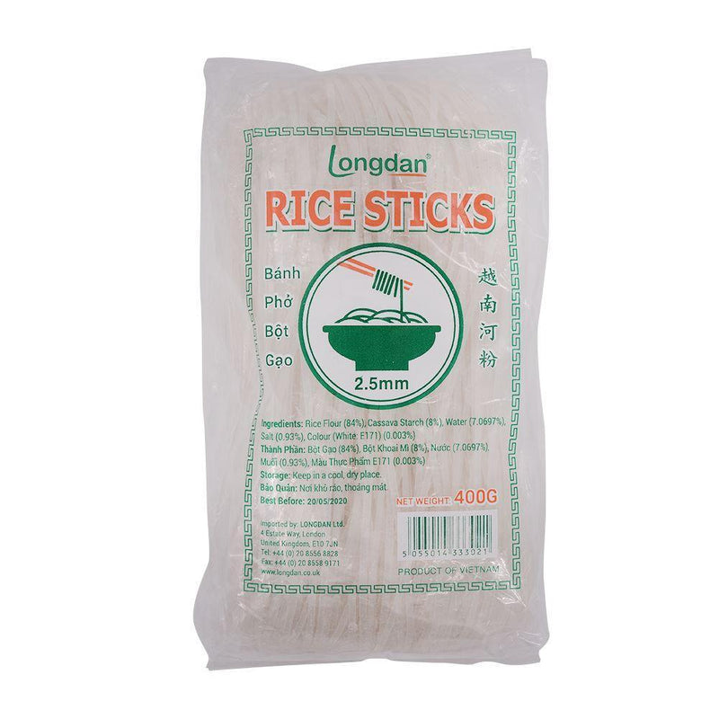 Longdan Rice Sticks 2.5mm 400g - Longdan Online Supermarket