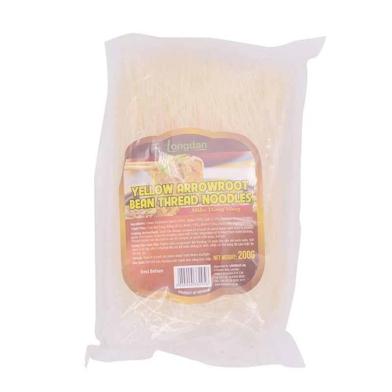 Longdan Yellow Arrowroot Bean Thread Noodle 1mm 200g (Case 30) - Longdan Official