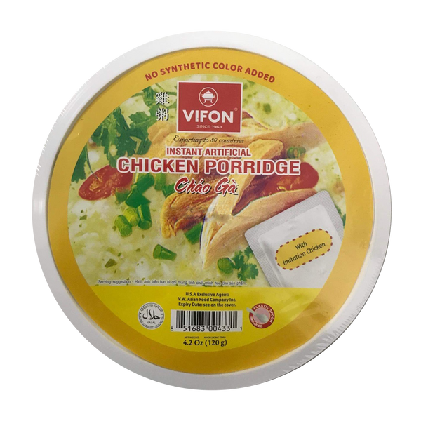 Vifon Vegetarian Instant Artificial Chicken Porridge 120g - Longdan Online Supermarket