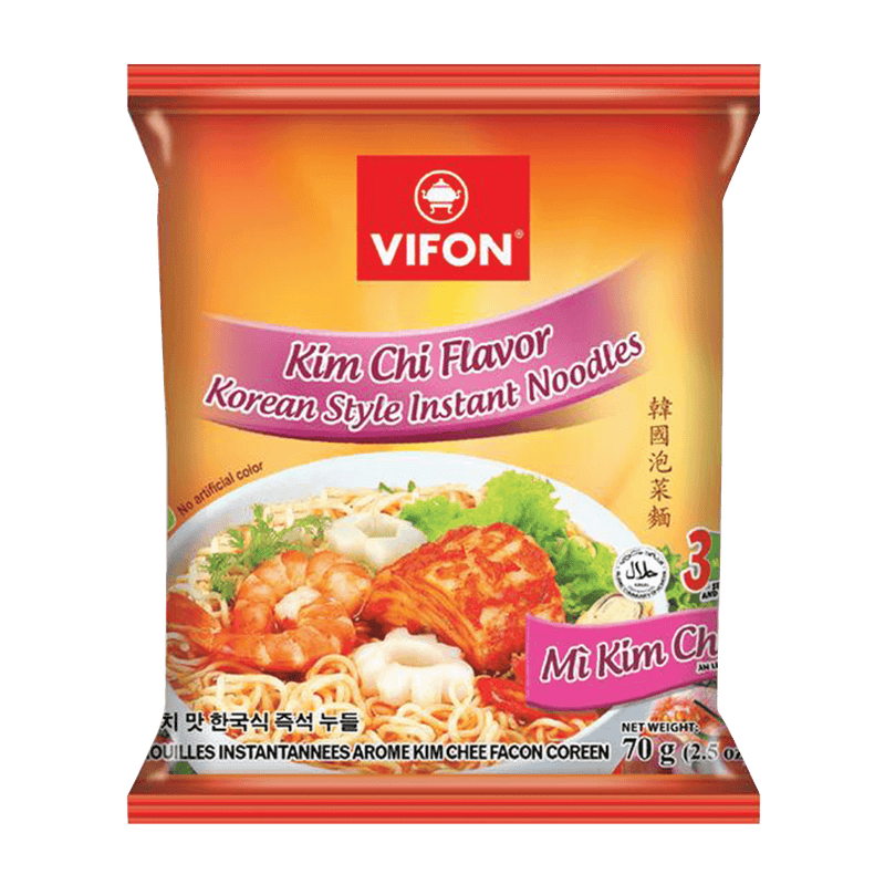 Vifon Instant Noodle Kim Chi Seafood Bag 70g - Longdan Official Online Store